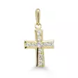 Kultainen ristiriipus zirkoneilla K-P61176Z - Kultakorut - K-P61176Z - 1
