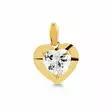 Kultariipus Sydän Zirkonilla - Kultakorut - K-P61266Z - 1