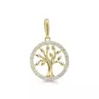 Kultariipus elämänpuu zirkoneilla - Kultakorut - K-P69159Z - 1