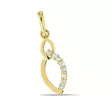 Riipus, kulta ja zirkonia K-P61243Z - Kultakorut - K-P61243Z - 1