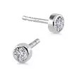 Valkokultakorvakorut zirkoniat 4 mm - Kultakorut - SA-020604WZ - 1