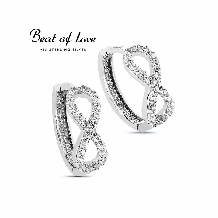 Beat of Love Infinity Zirkonia Korvakorut BOL-E0045Z - Hopeakorut - BOL-E0045Z - 1