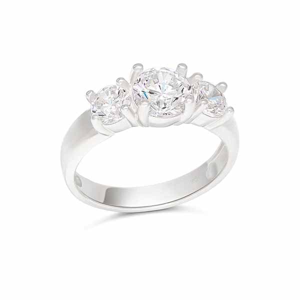 Hopeinen kastesormus SBR-8132Z - Hopeakorut - SBR-8132Z - 1