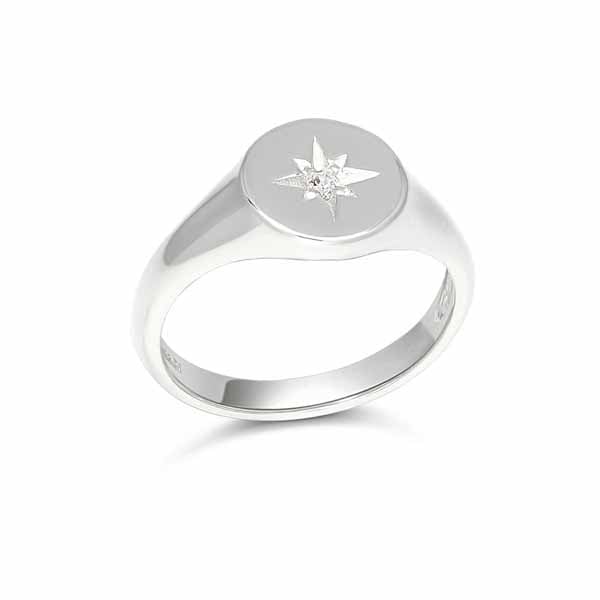 Hopeinen kastesormus SBR-8136Z - Hopeakorut - SBR-8136Z - 1