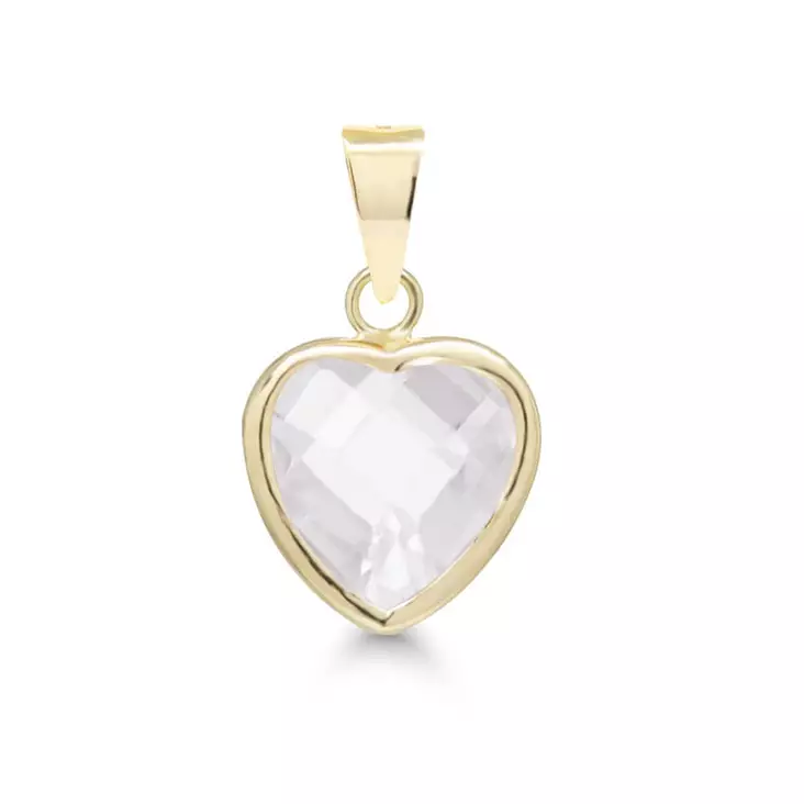 Kultainen Sydänriipus Zirkonilla 155477Z - Kultakorut - 155477Z - 1