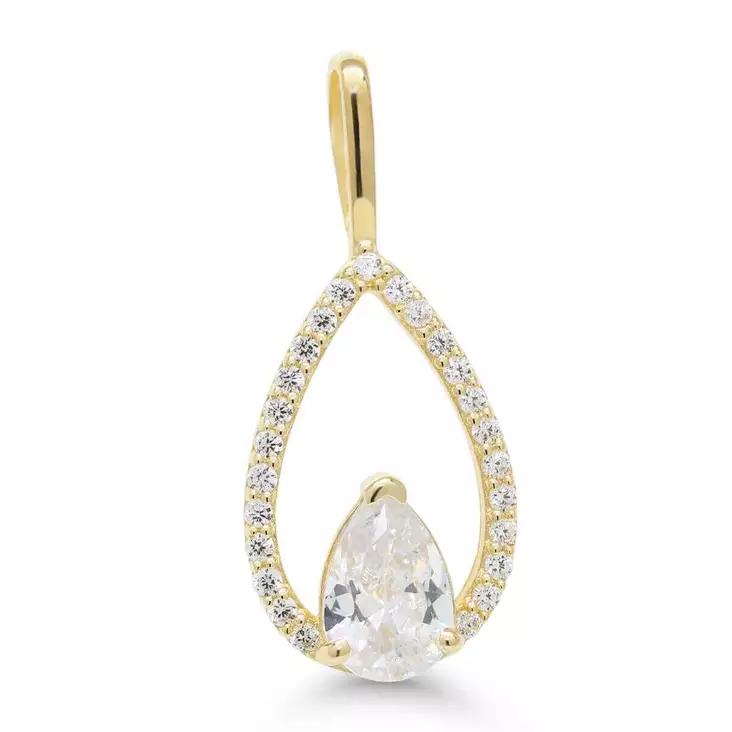 Kultainen riipus pisara K-P83626Z - Kultakorut - K-P83626Z - 1