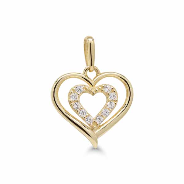 Kultariipus Avosydä Zirkoneilla - Kultakorut - K-P64850Z - 1