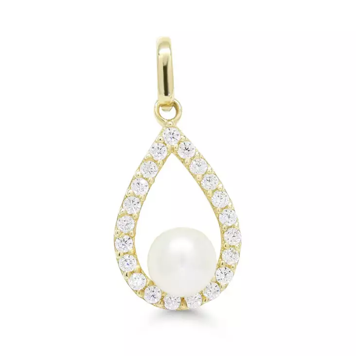 Kultariipus Pisara Helmi Zirkonit - Kultakorut - P-0221Z - 1