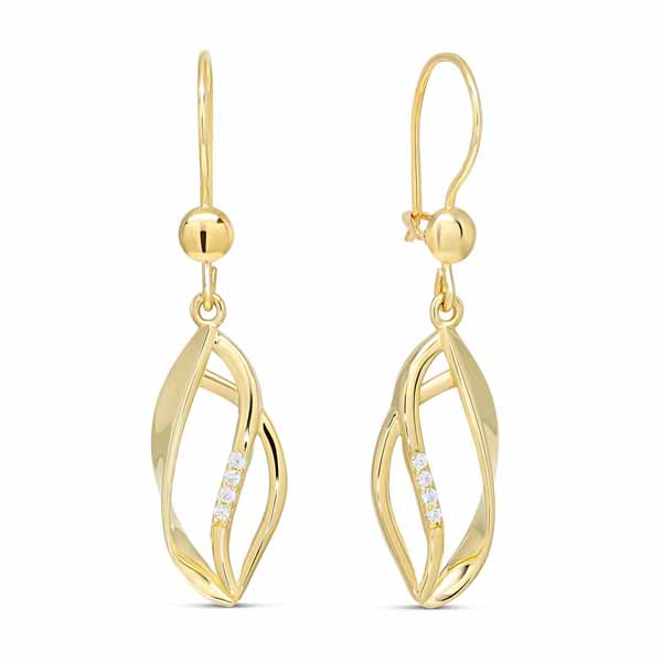 Roikkuvat kultaiset korvakorut E-1735Z - Kultakorut - E-1735Z - 1