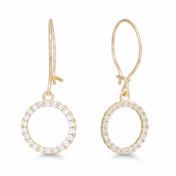 Roikkuvat kultaiset korvakorut K-E91979Z - Kultakorut - K-E91979Z - 1