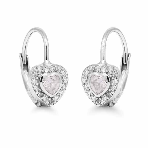 Korutuote Hopeakorvakorut Sydän Zirkoni E-3388Z - Hopeakorut - E-3388Z - 1