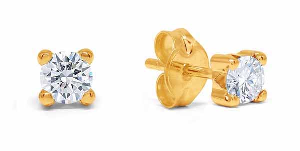 Kultakorvakorut zirkoneilla 190821Z - Kultakorut - 190821Z - 1